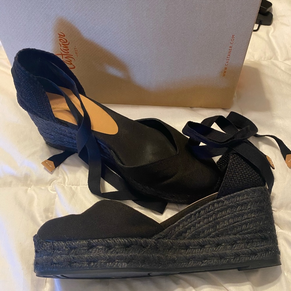 Castaner Chiara Black 39 US 8 work once